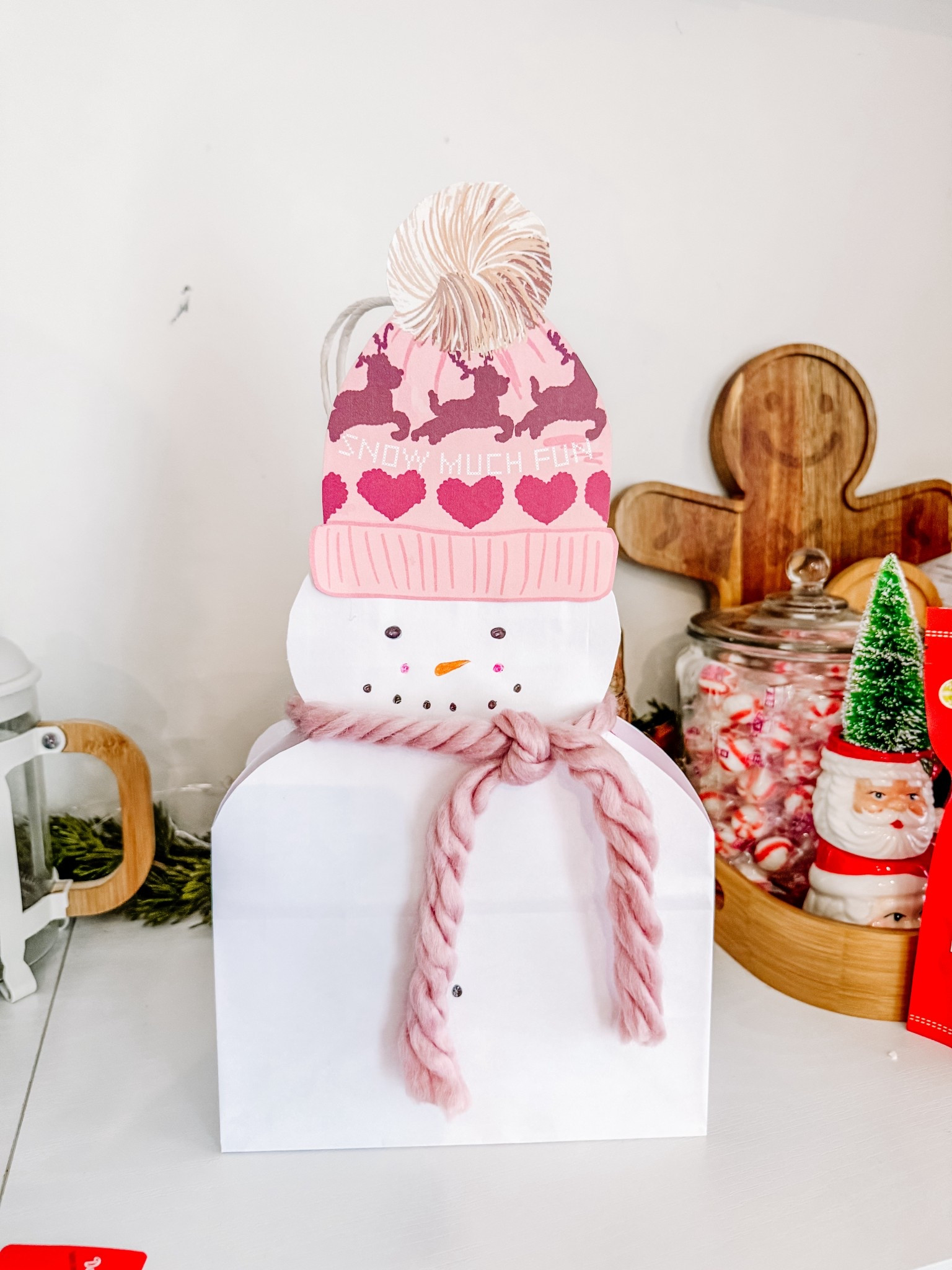 Snowman gift bag diy! I filled this with goodies for our teacher and I think it turned out so cute  

#LTKGiftGuide #LTKKids #LTKHoliday