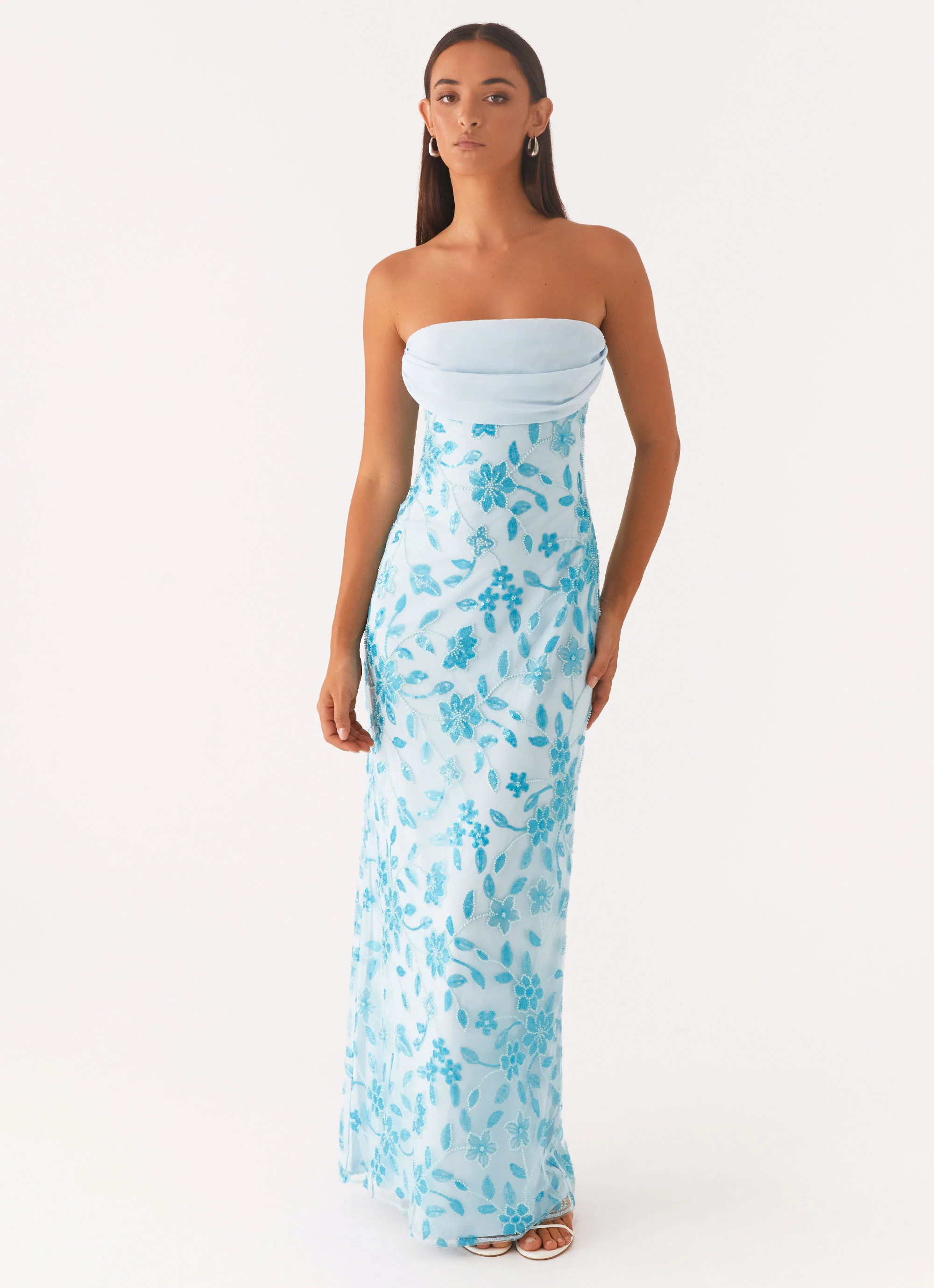 Prism Beaded Maxi Dress - Blue | Peppermayo (Global)