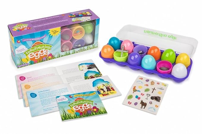 Family Life Resurrection Eggs - 12-Piece Easter Egg Set with Booklet and Religious Figurines Insi... | Amazon (US)