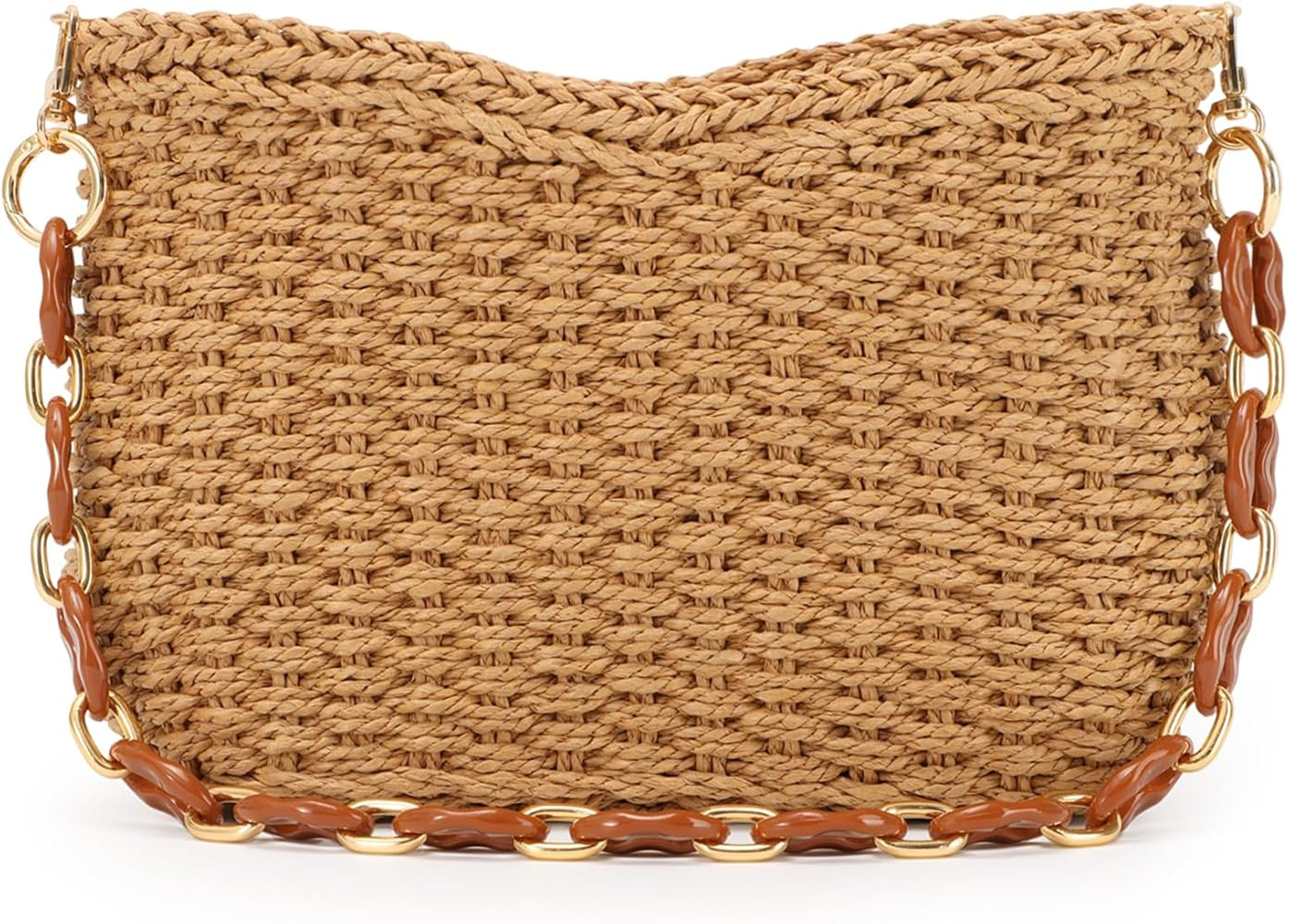 GOKTOW Straw Purse Bag,Woven Handbag,Summer Purse,Raffia Tote CrossBag for Beach Summer Travel | Amazon (US)