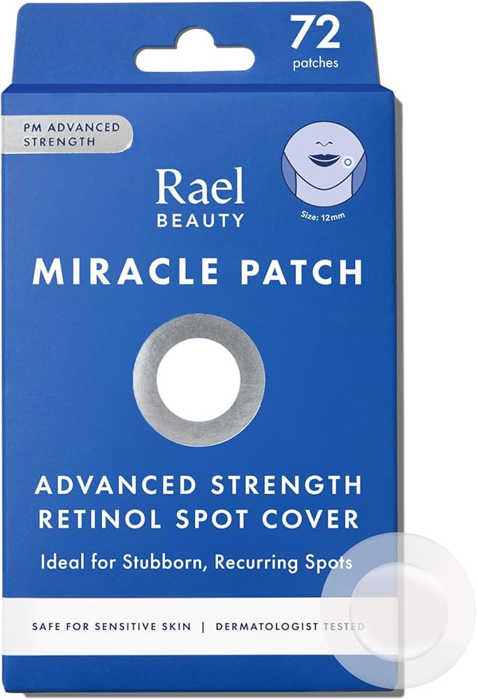 Rael Miracle Retinol PM Spot Cover Hydrocolloid Acne Pimple Patches (72 Ct) | Amazon (US)