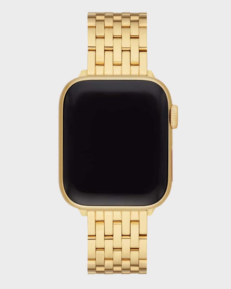 MICHELE Apple Watch 5-Link Bracelet Strap in Gold-Tone | Neiman Marcus