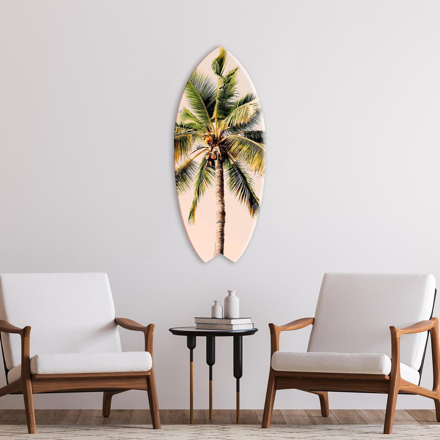 Gold Palm Skimboard | Coastal Wall Art | Oliver Gal | Oliver Gal