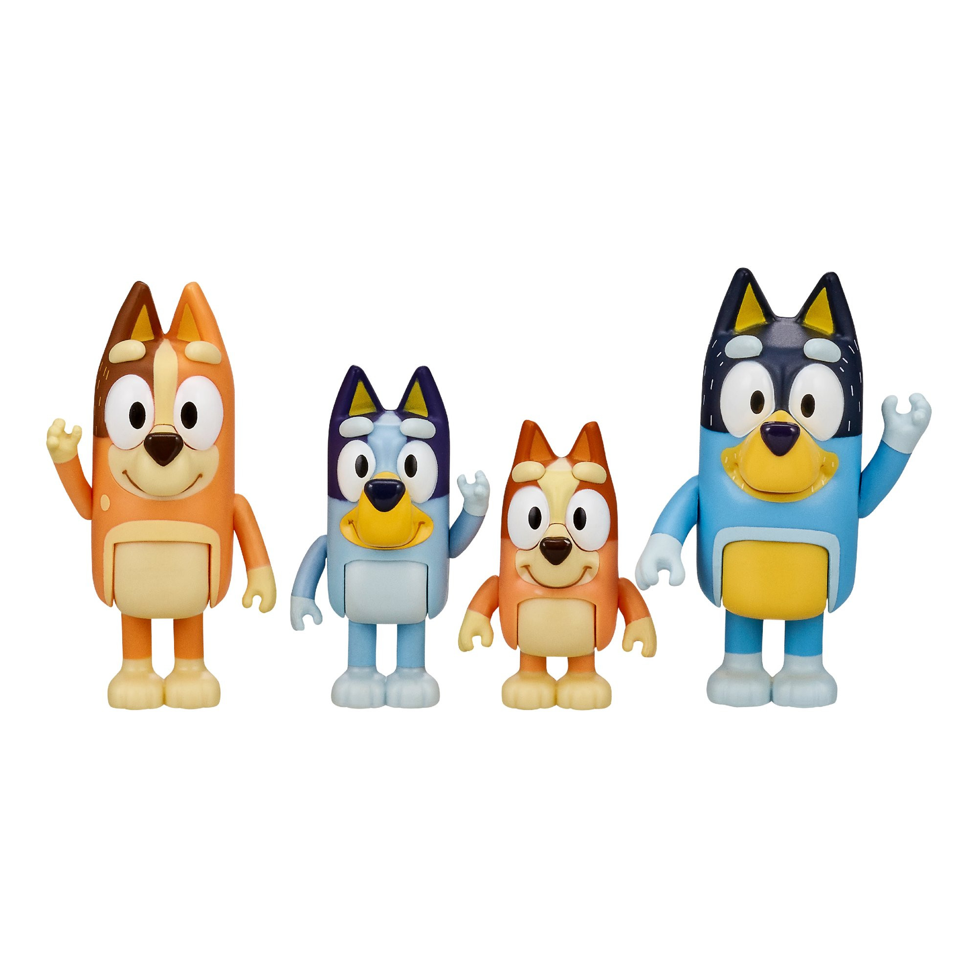 Bluey & Family 4 Pack of 2.5-3" Figures, Including Bluey, Bingo, Mum & Dad | Walmart (US)
