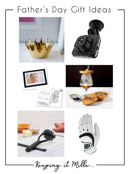 Father’s Day gift ideas. A fun crown, dash cam, digital frame, surge protector, cocktail smoker, meat smasher, golf glove.

#LTKGiftGuide #LTKMens #LTKHome