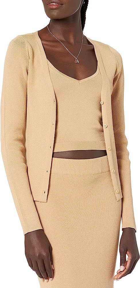 The Drop Women's Anya Fitted Rib Cardigan Sweater | Amazon (US)