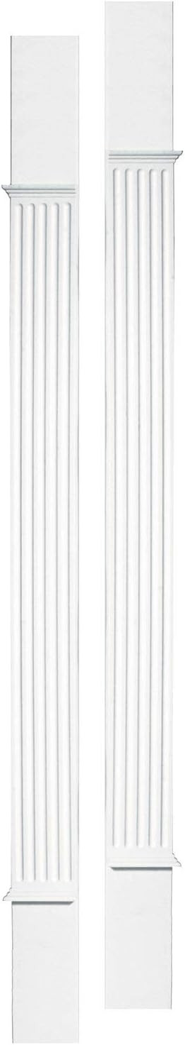 Builders Edge 100010008001 Door Surround Pilaster Kit 001, White | Amazon (US)