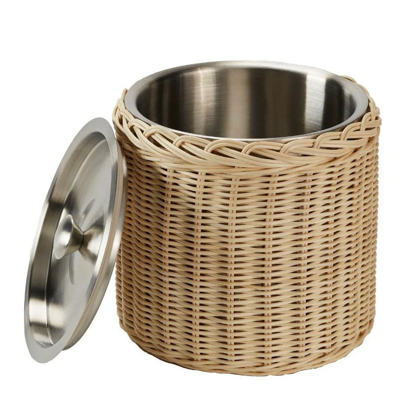Rattan Ice Bucket | Amanda Lindroth
