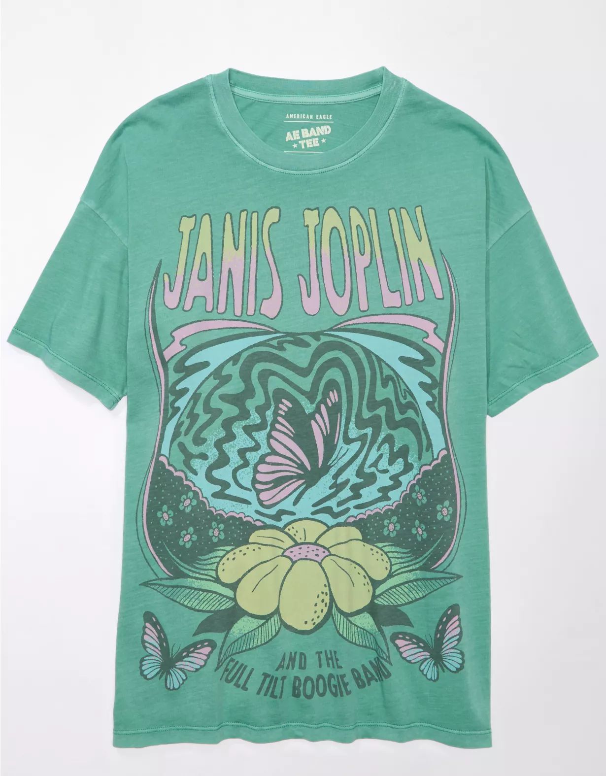 AE Oversized Janis Joplin Graphic Tee | American Eagle Outfitters (US & CA)