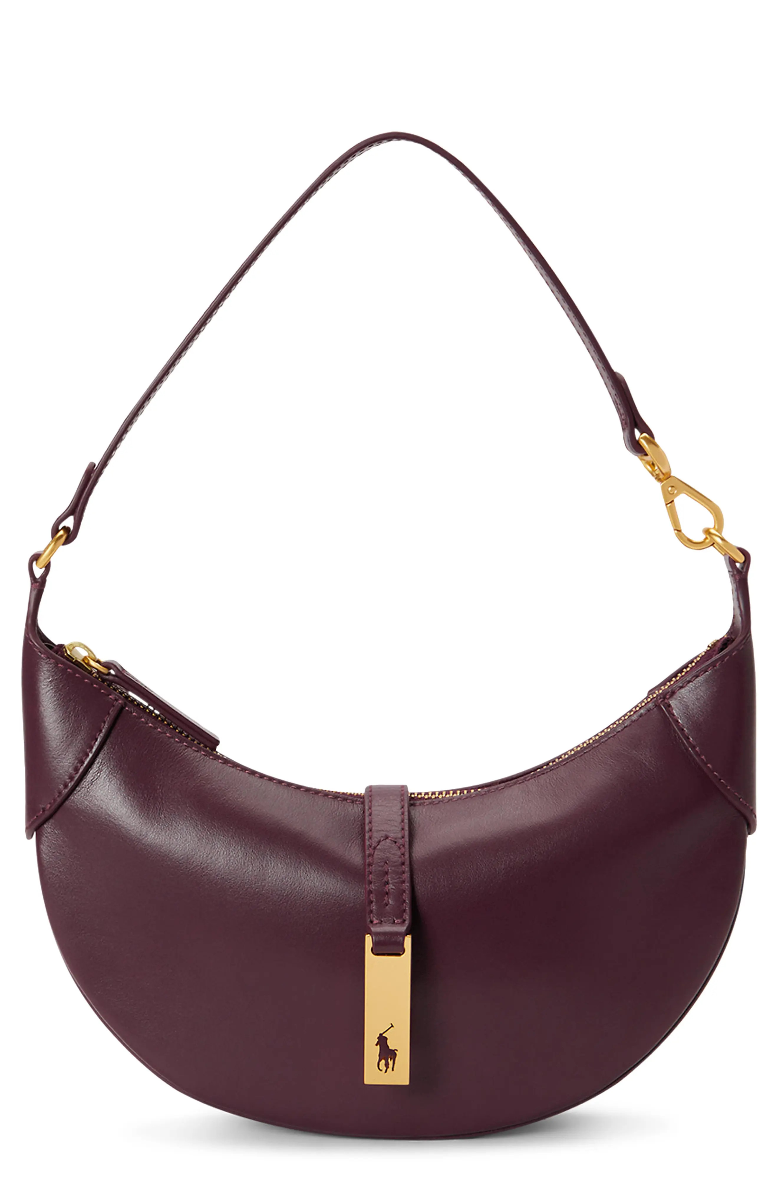 Polo Ralph Lauren Polo ID Leather Mini Shoulder Bag (Women) | Nordstrom | Nordstrom