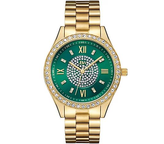 JBW Mondrian Women's Green Dial Diamond Watch - QVC.com | QVC