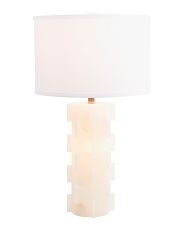 26in Alabaster Table Lamp | Marshalls