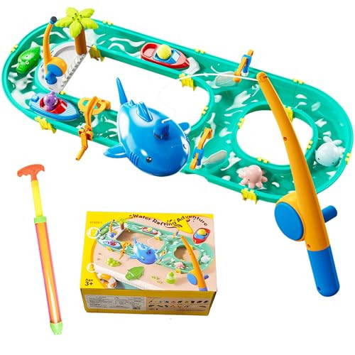 Kids Water Table with Cover, Outdoor Play Toys Playset for Toddlers 3-5 Ages 4-8 for Outside Garden Beach Pool | Amazon (US)