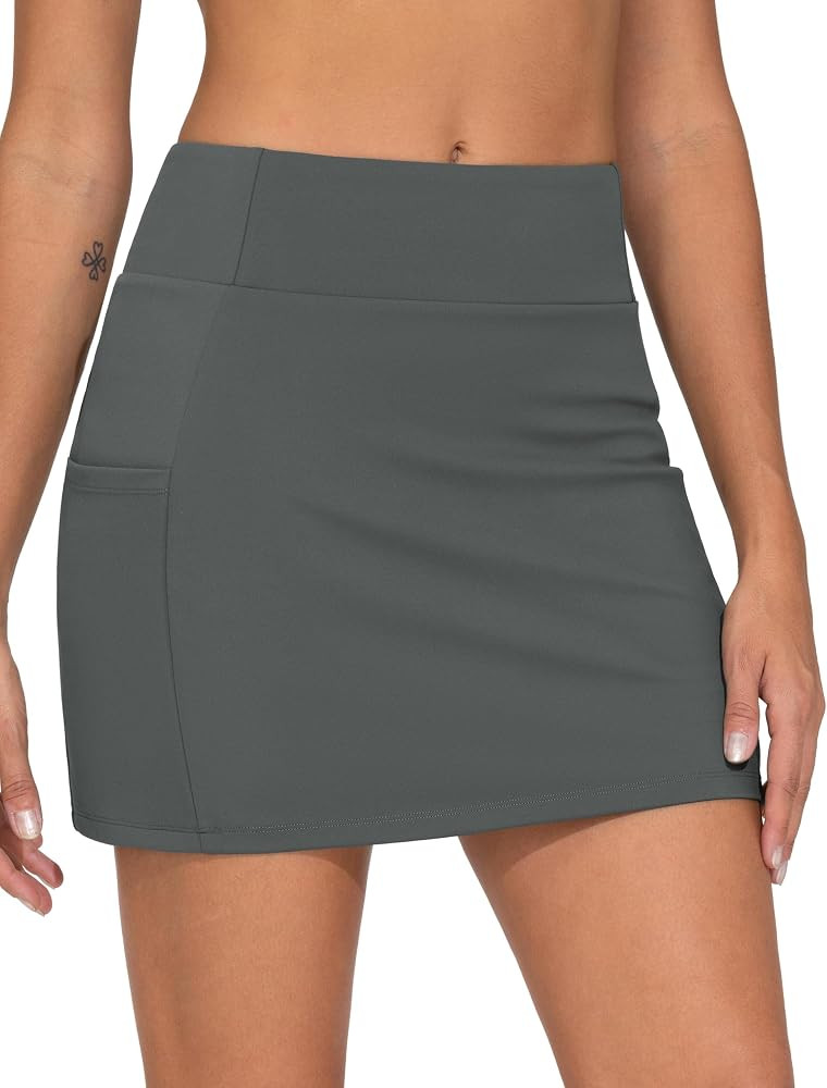 THE GYM PEOPLE Women's High Waisted Golf Skorts Tennis Mini Athletic Active Skirts Built-in Short... | Amazon (US)