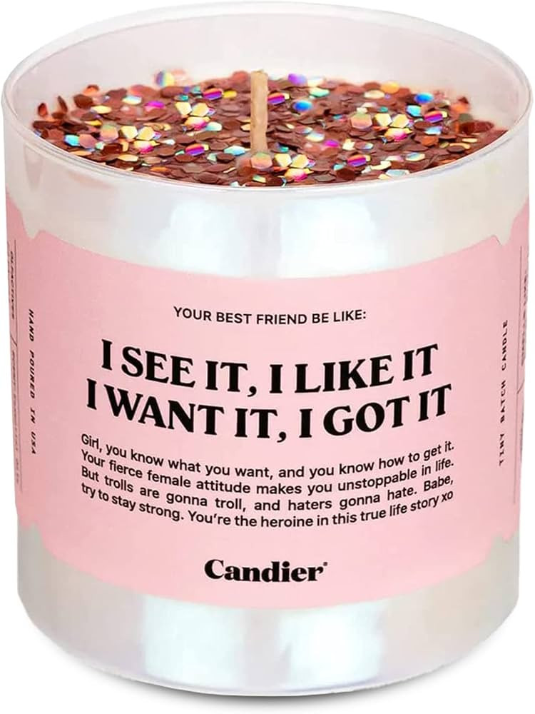 I See It, I Like It Scented Candle, Natural Soy Candle with Orange & Peach Notes, Aromatherapy Ca... | Amazon (US)