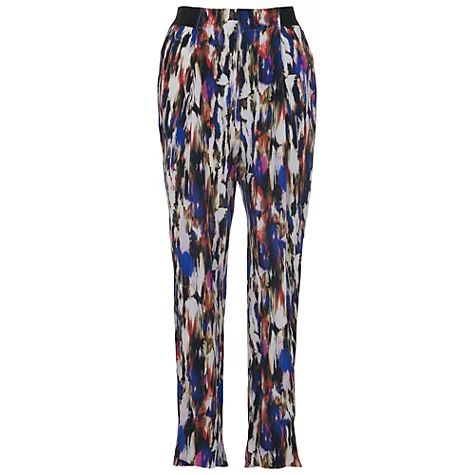 French Connection Record Ripple Drape Trousers, Multi | John Lewis UK