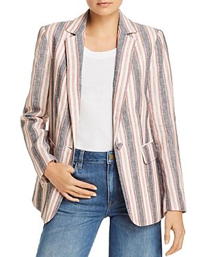 Frame Classic Striped Linen Blazer | Bloomingdale's (US)