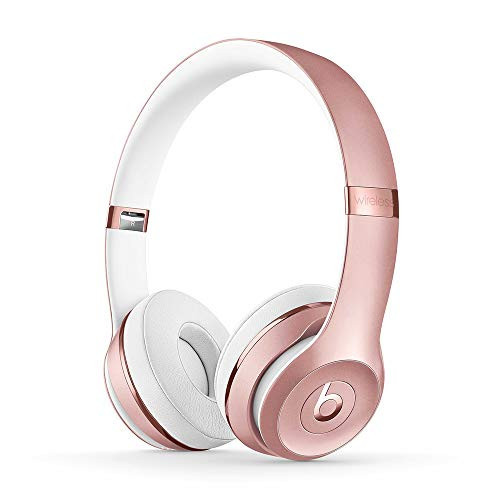 Beats Solo3 Wireless On-Ear Headphones - Apple W1 Headphone Chip, Class 1 Bluetooth, 40 Hours of Listening Time, Built-in Microphone - Rose Gold | Amazon (US)