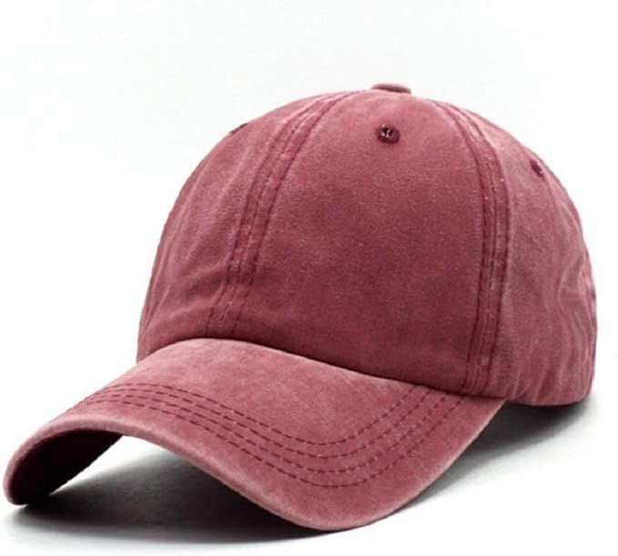 Unisex Vintage Washed Distressed Baseball-Cap Twill Adjustable Dad-Hat… | Amazon (US)