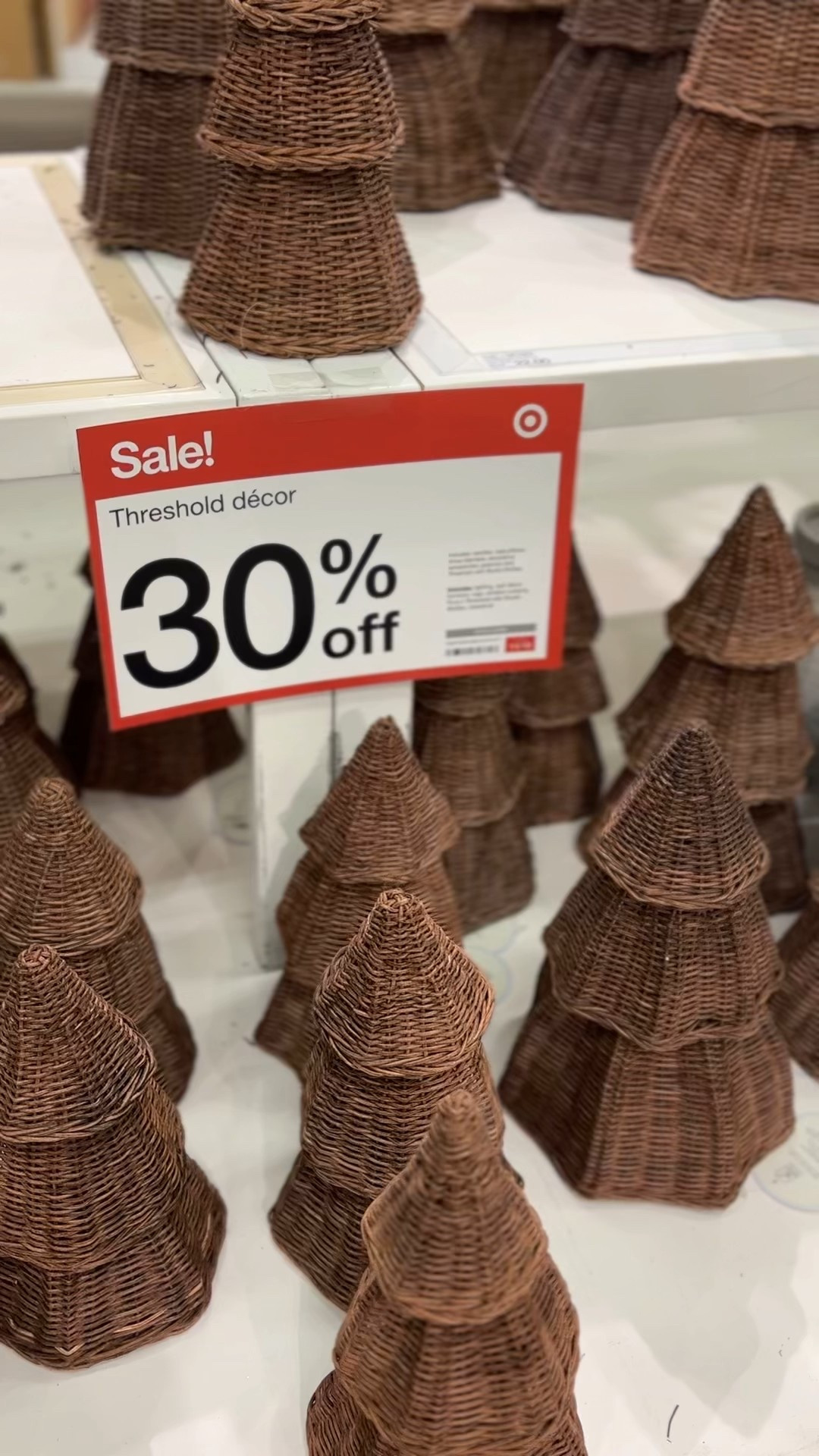 Rattan Scalloped Tabletop Christmas Trees are 30% off at Target 🤍 I grabbed all three to replace some old Christmas decor. 

#LTKSaleAlert #LTKHoliday #LTKSeasonal