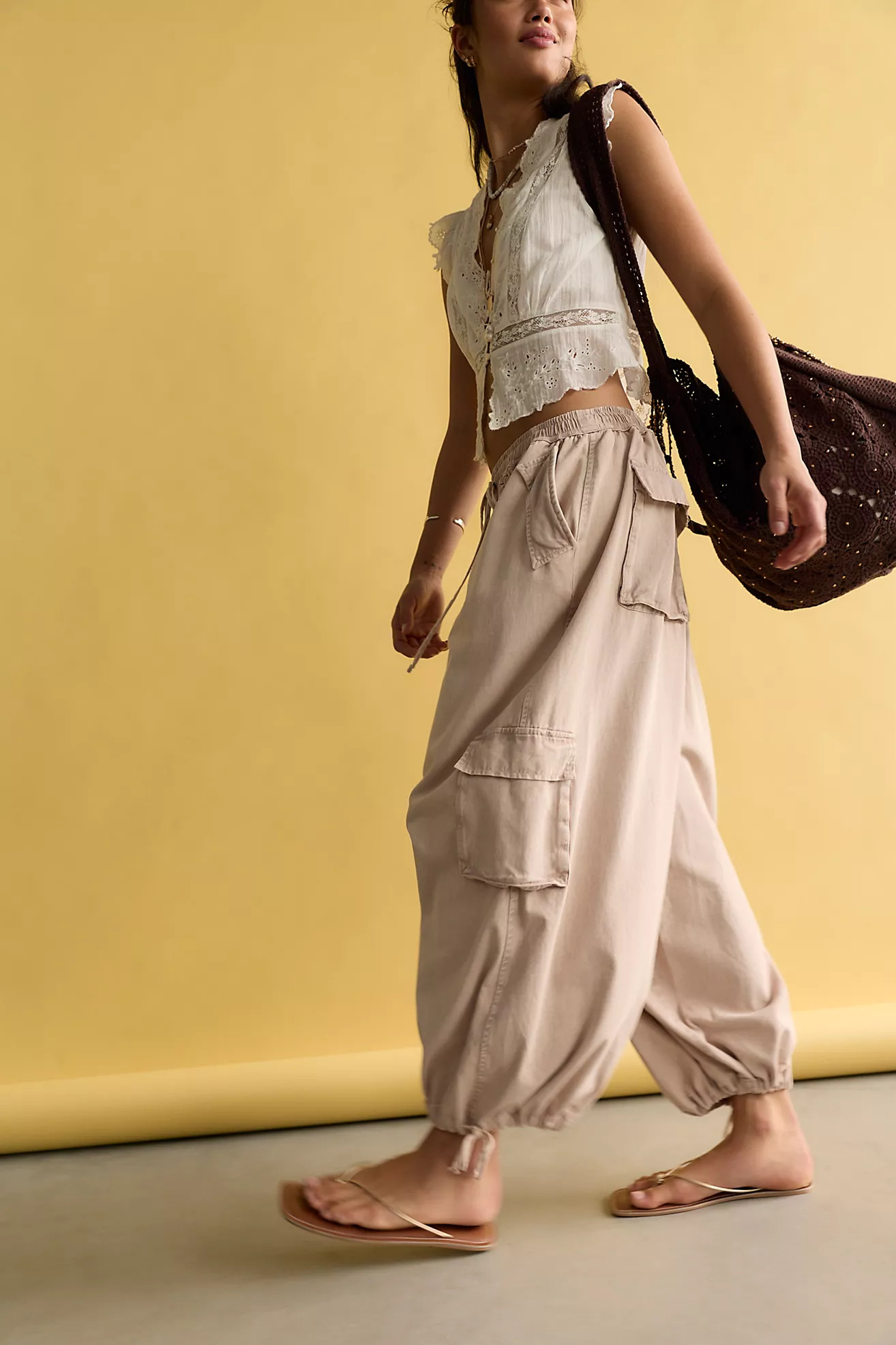 Bobbi Pull-On Cargo Trousers | Free People (Global - UK&FR Excluded)