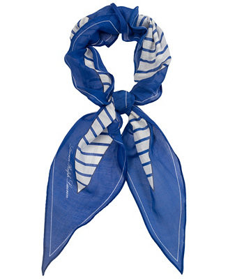Lauren Ralph Lauren Nautical Stripe Large Diamond Scarf - Macy's | Macy's