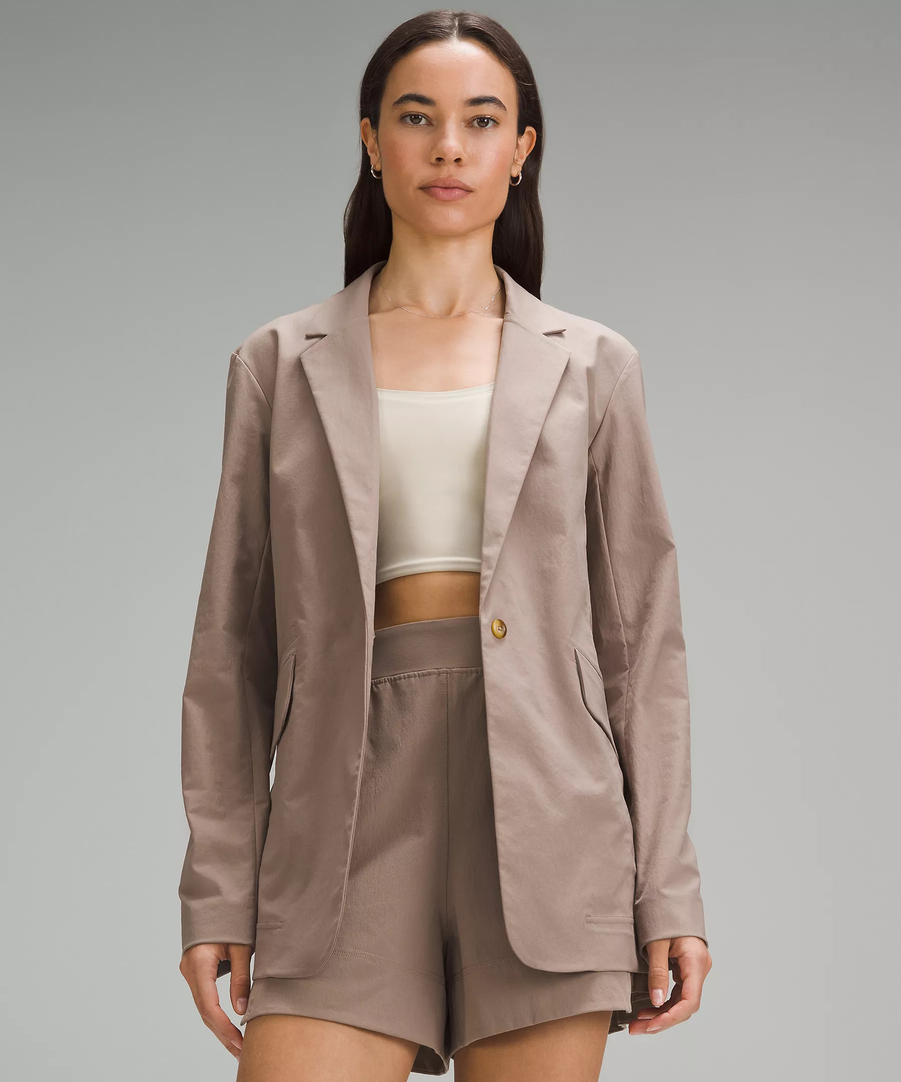 Relaxed-Fit Twill Blazer | Women's Coats & Jackets | lululemon | Lululemon (US)