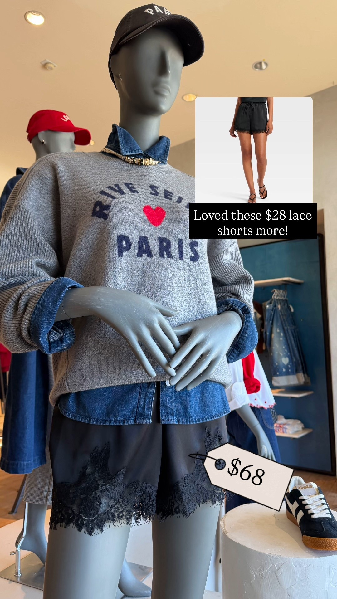 I like the less expensive  ones better 
Lace shorts 