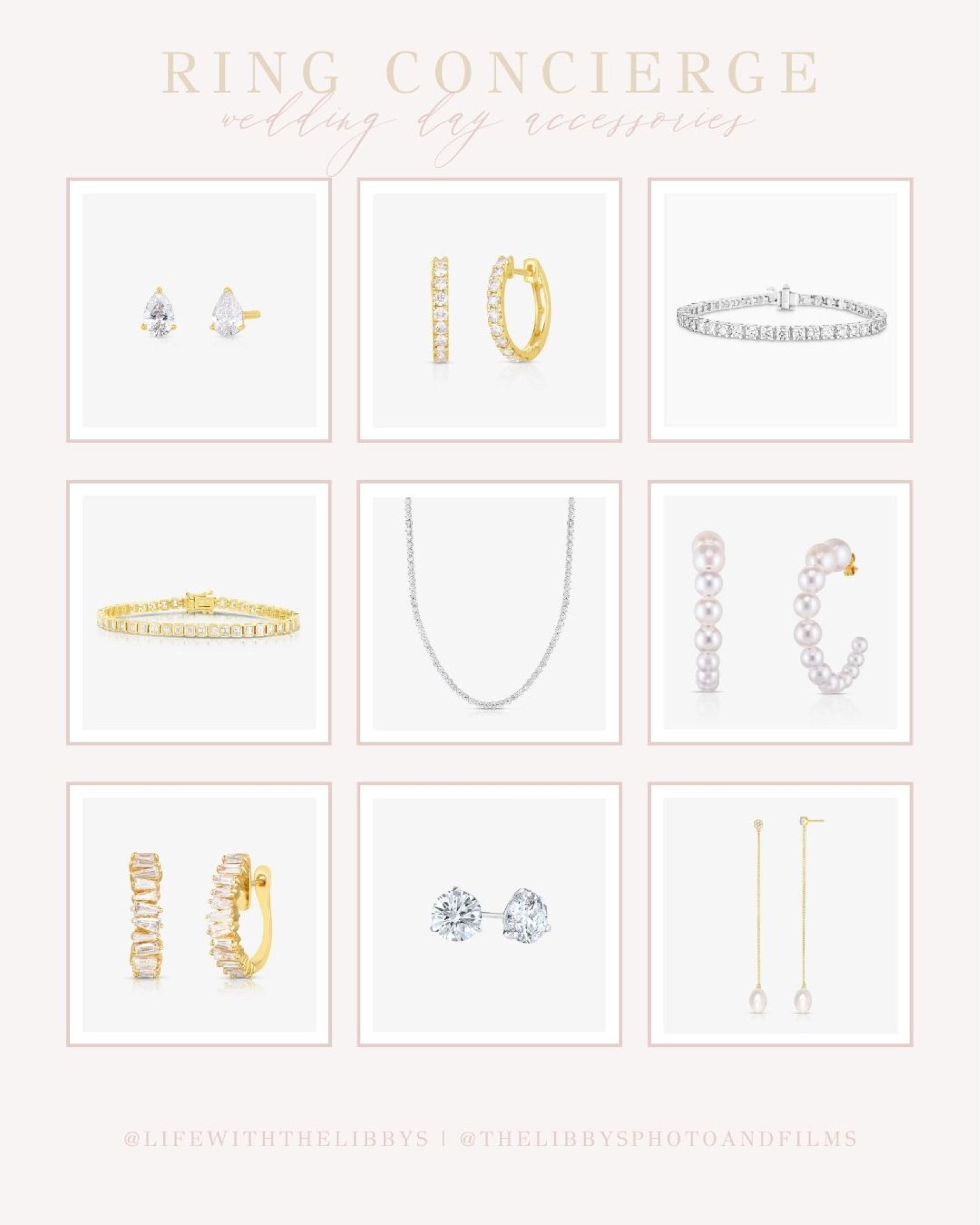 Wedding day jewelry accessories from Ring Concierge. 

#LTKwedding