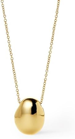 Ana Luisa Pebble Pendant Necklace for Women - 14K Gold Plated and Silver Rhodium Plated Trendy Te... | Amazon (US)