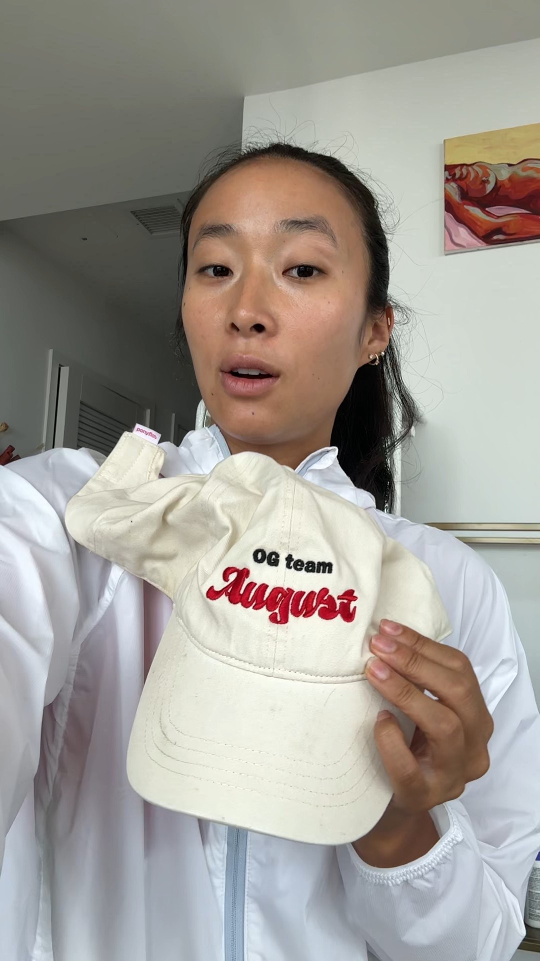 Made for a high ponytail, these are my favorite hats to run in!