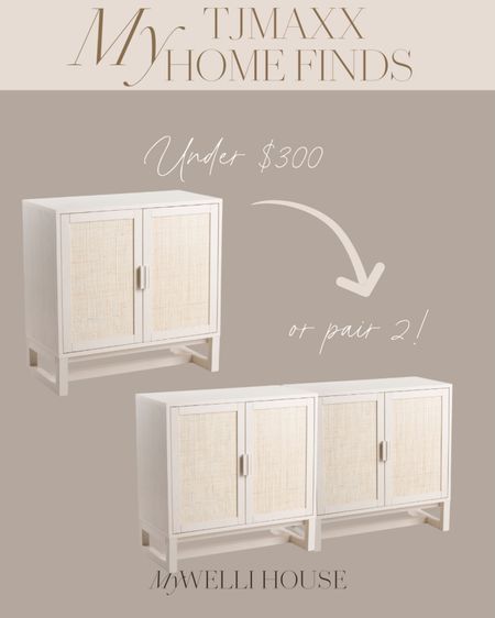 Designer look a like 2-door cabinet from TJMAXX: use it as an accent chest or pair 2 for sideboard look

#LTKFind #LTKsalealert #LTKhome