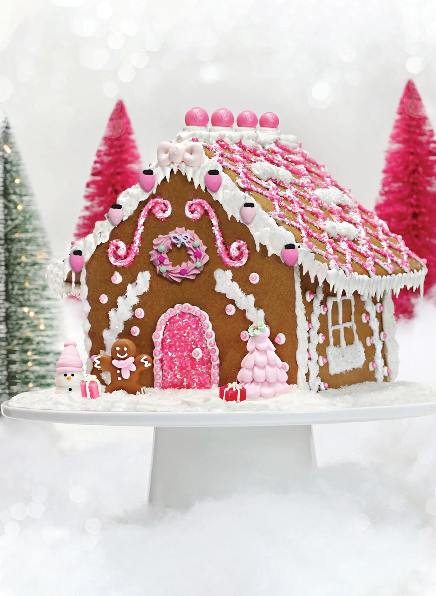 Bakery Bling Pink Gingerbread House Kit Christmas | Walmart (US)