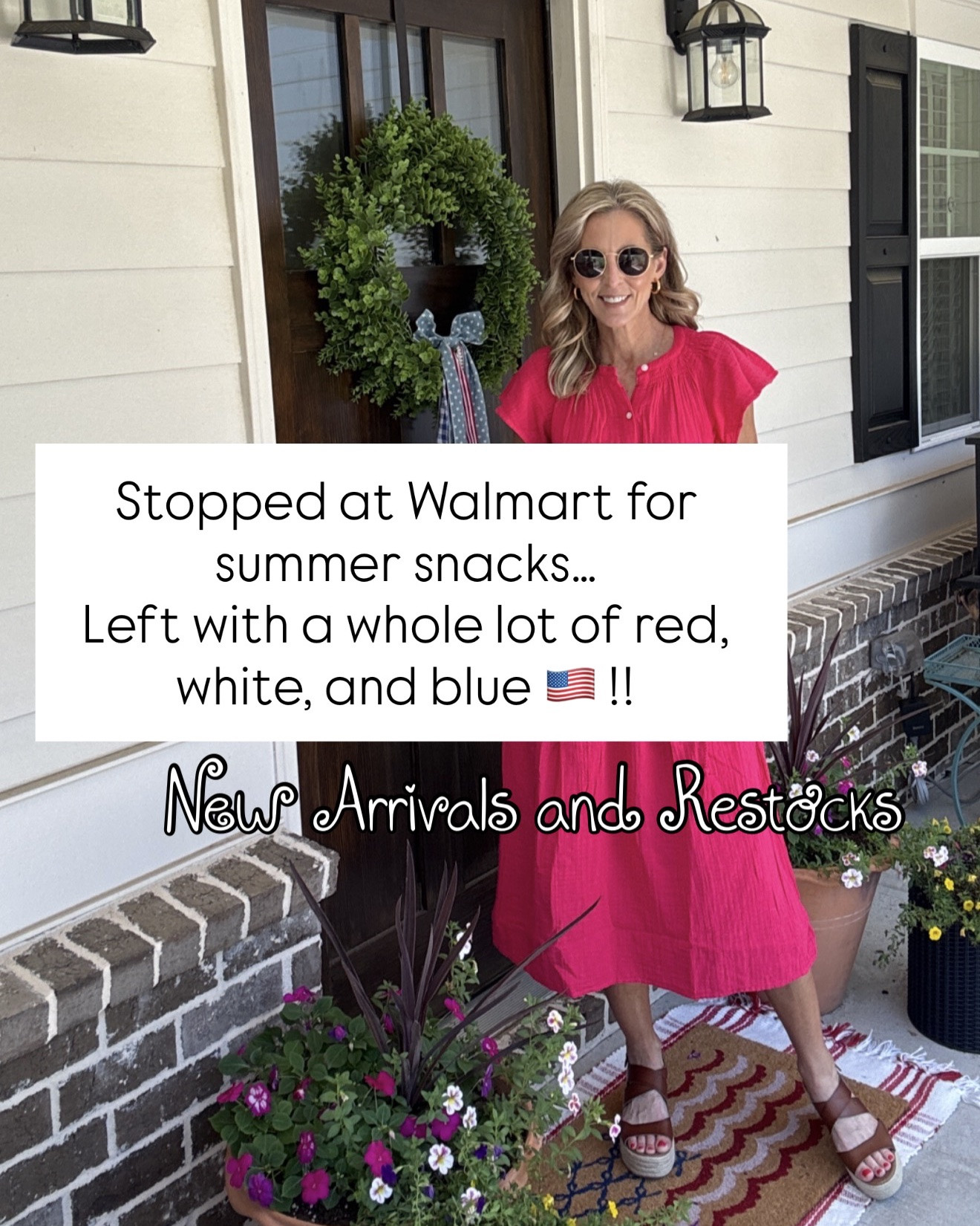 Follow + comment WALMART and I’ll send you all the details on these red, white, and blue inspired finds before they sell out. 

Red, white, and way too cute to be Walmart 🇺🇸 From easy summer sets to patriotic dresses and everyday denim, these affordable finds are giving Memorial Day weekend energy without the designer price tag. Every look is easy to mix, match, pack, and wear all summer long.

Wearing size XS in tops and dresses, size 0/2 in bottoms, 5’5 for reference.

Walmart fashion, patriotic outfits, Memorial Day style, red white and blue outfits, summer outfit ideas, affordable fashion, Walmart finds, casual summer style, Americana fashion, coastal summer outfits, vacation outfits, cute summer dresses, denim outfits, summer style for women, patriotic fashion, budget friendly style