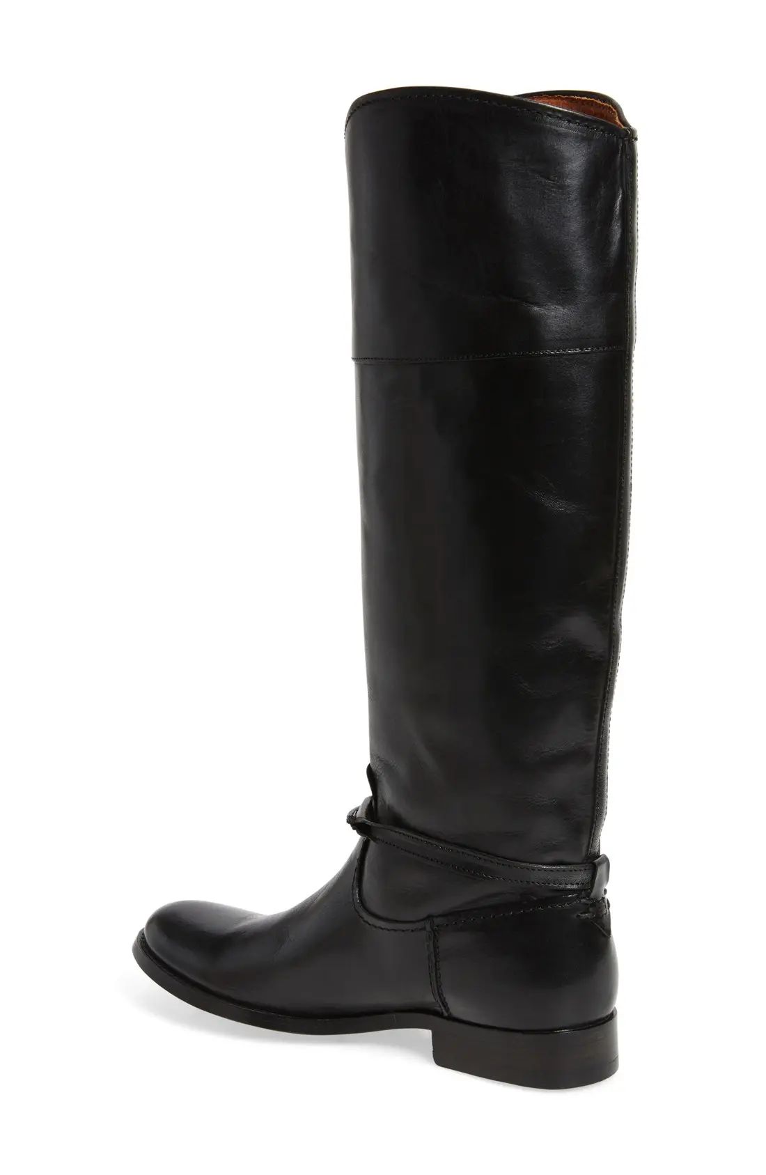 Women's Frye Melissa Seam Boot, Size 6.5 Regular Calf M - Black | Nordstrom