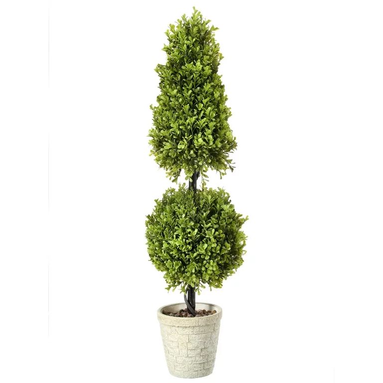 Regency International Foliage Greenery Spring Boxwood Ball Cone Topiary, 36" | Walmart (US)