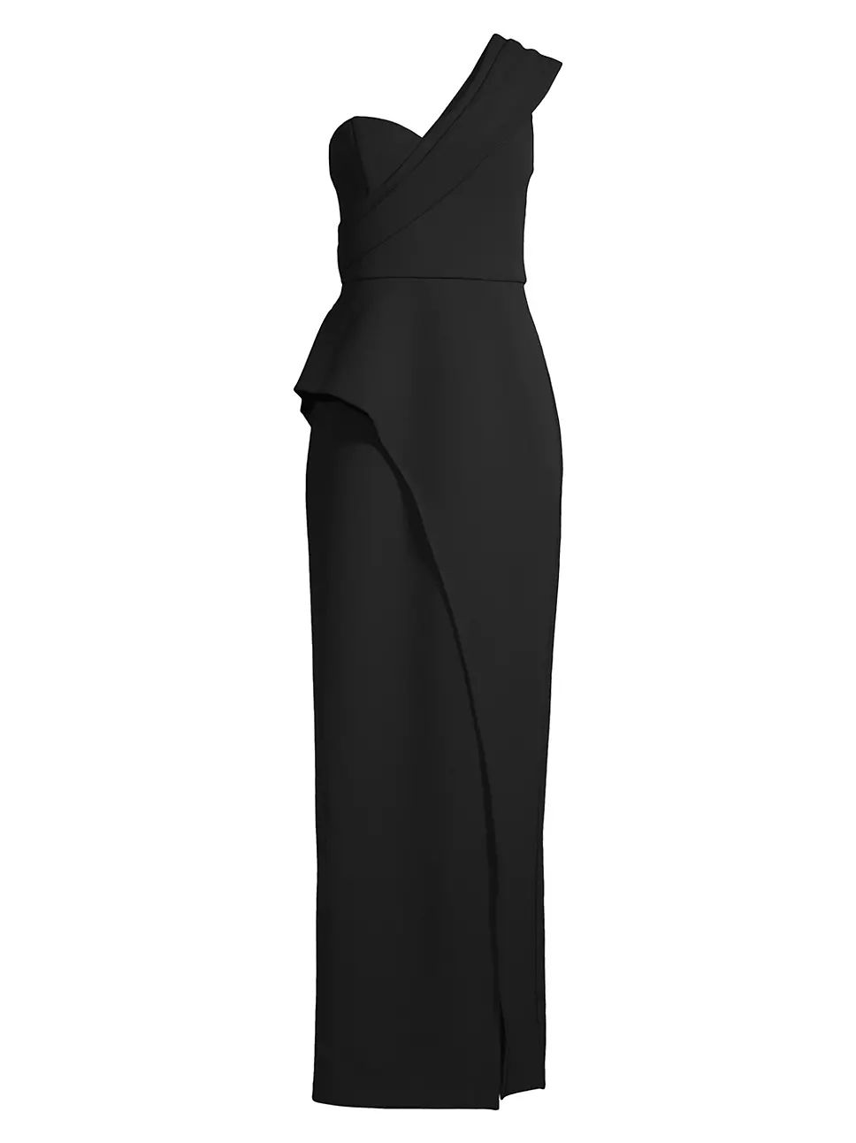 Bonded Crepe Column Gown | Saks Fifth Avenue