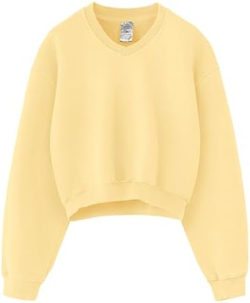 Hatant Sweatshirt for Women Acid Wash Athletic Hoodie Heritage Fleece V-neck Long Sleeve Hoodie F... | Amazon (US)