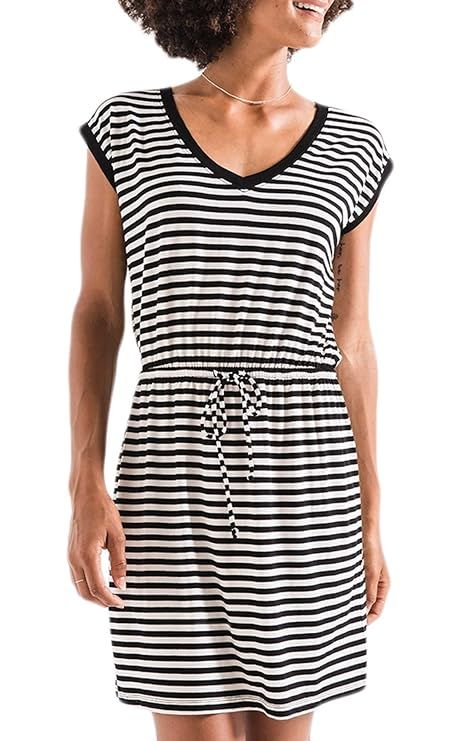 Z SUPPLY Women's Striped Shirred Dress | Amazon (US)