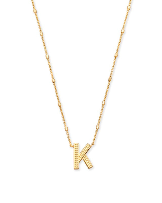 Letter A Pendant Necklace in Gold | Kendra Scott | Kendra Scott