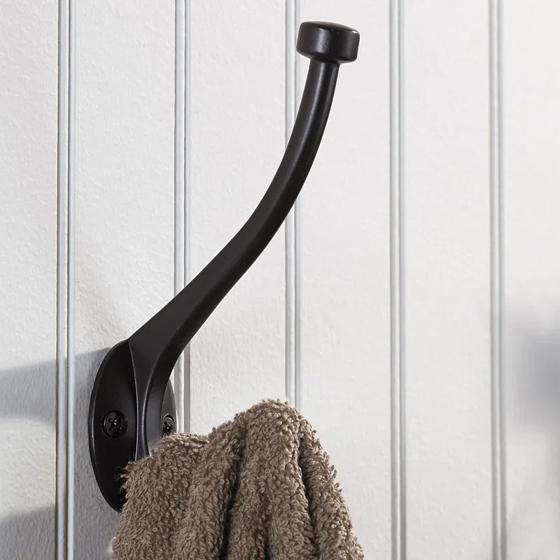 Classic 1.42'' Wide Wall Hook in Matte Black | Wayfair North America