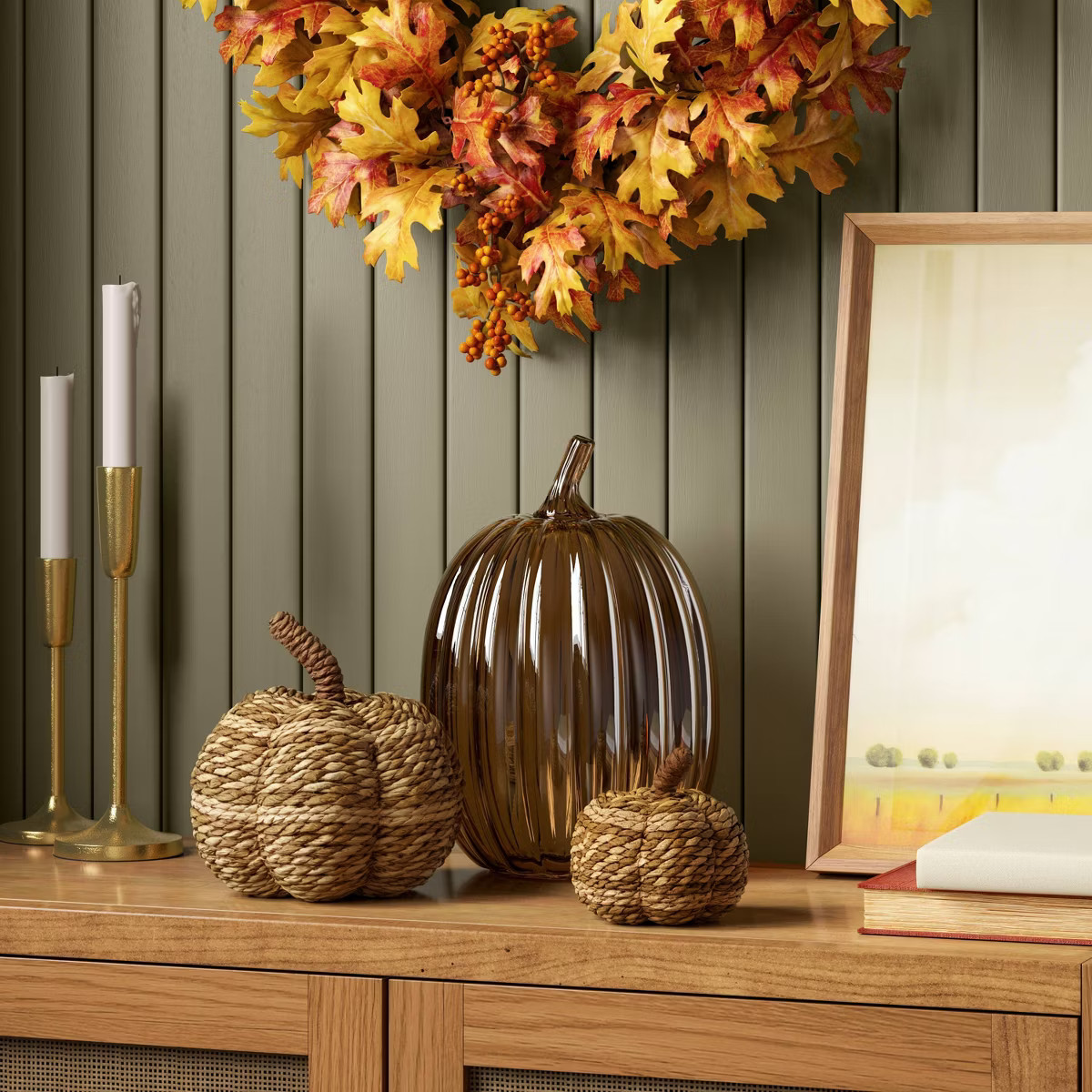 Patterned Woven Pumpkin Natural - Threshold™ | Target
