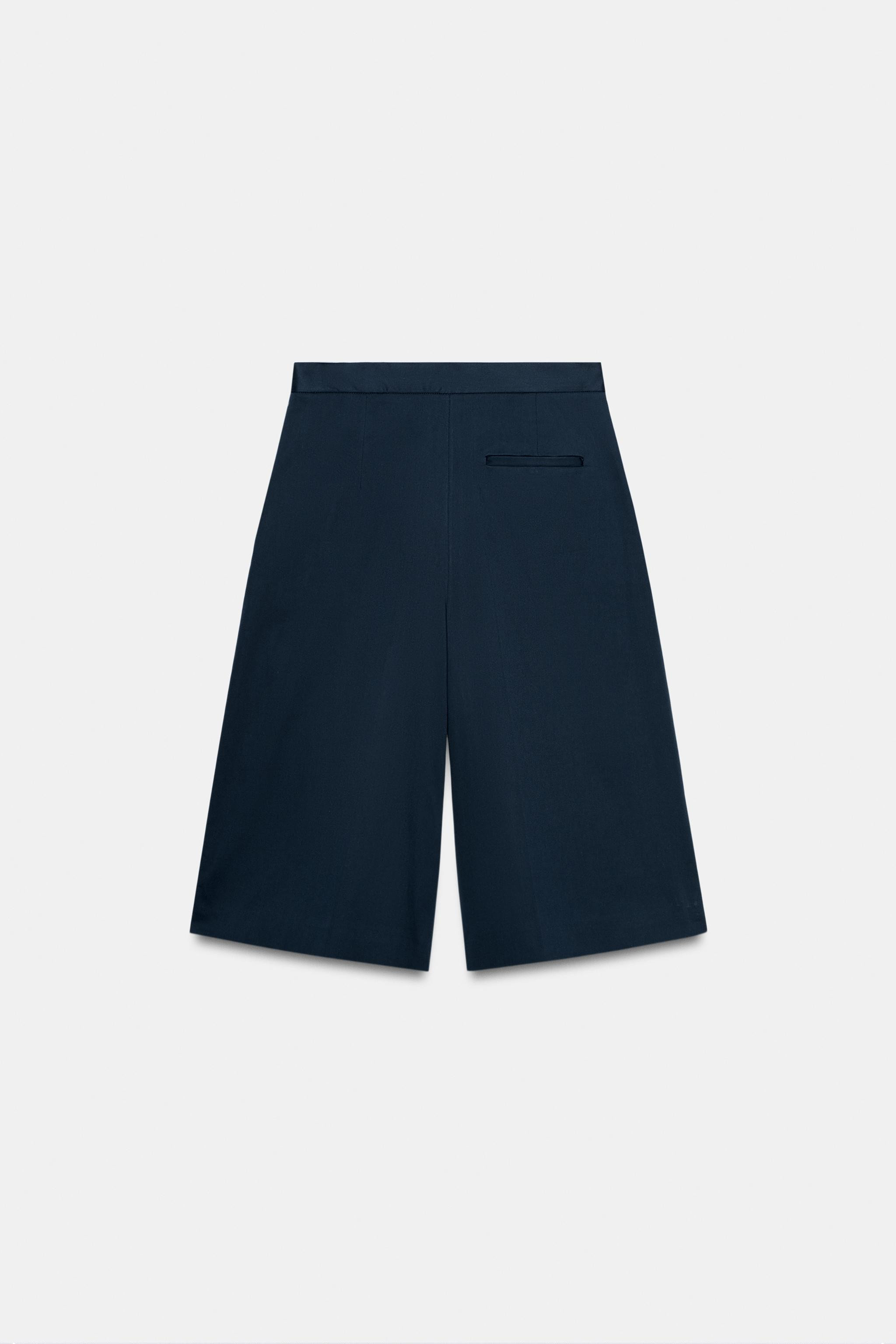 ZW COLLECTION PLEATED BERMUDA SHORTS | Zara UK