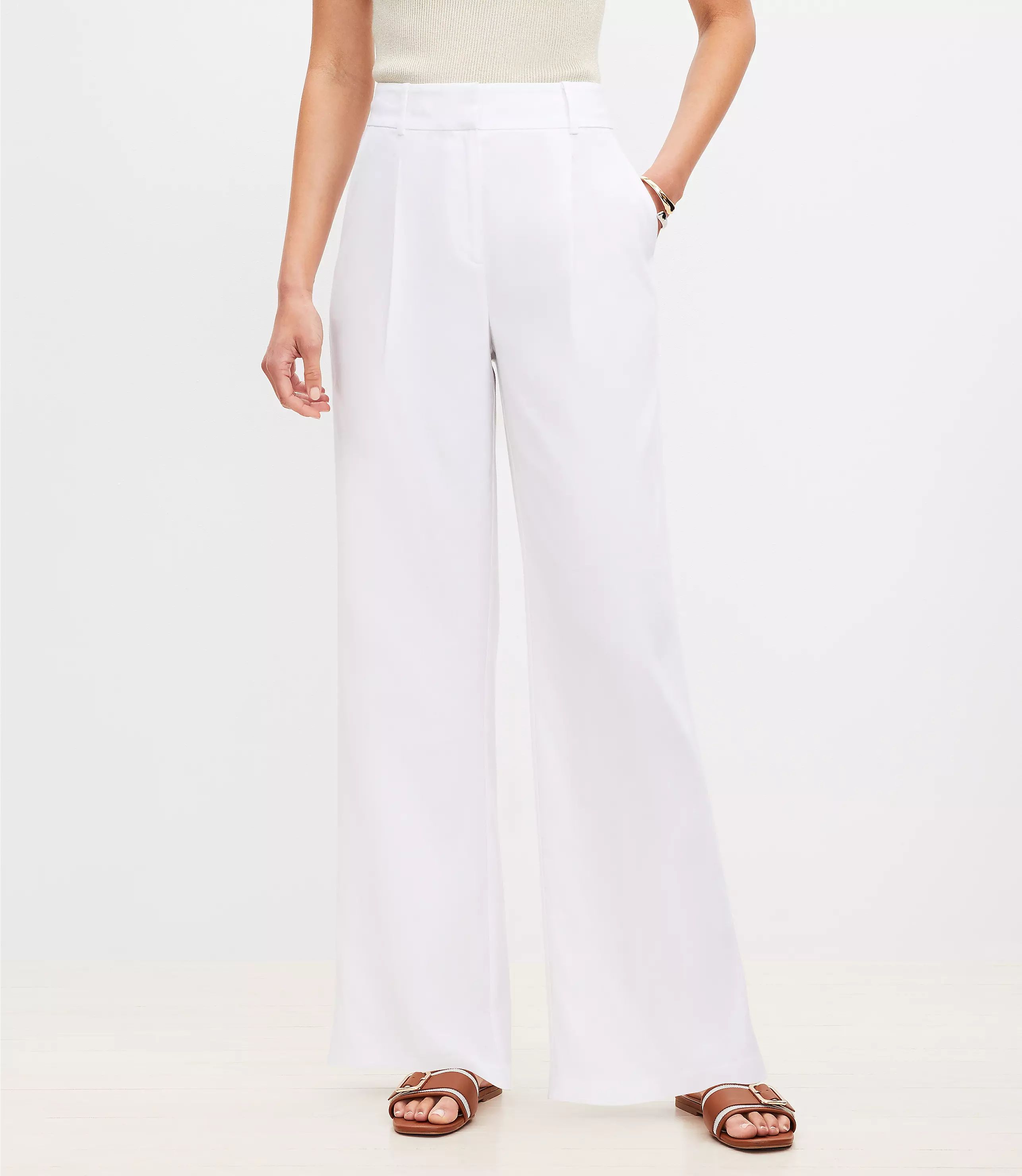 Tall Peyton Trouser Pants in Linen Blend | LOFT