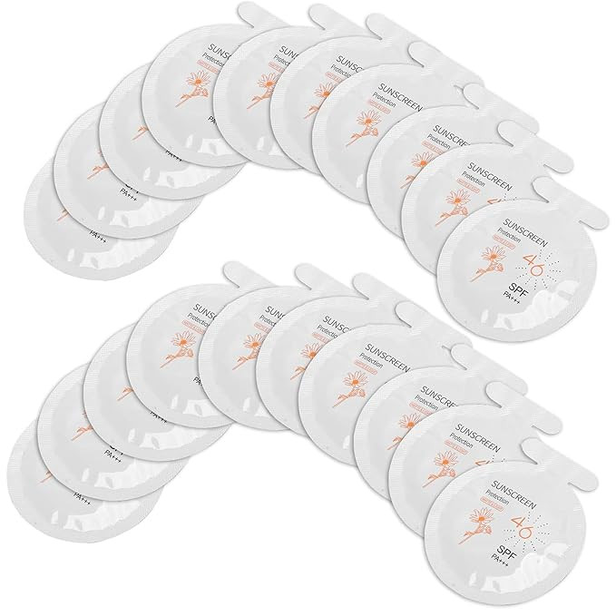 Pack of 20 Sunscreen, SPF46 PA+++ Moisturizing Sunscreen,3ml Face & Body Sunblock, Moisturizing S... | Amazon (US)
