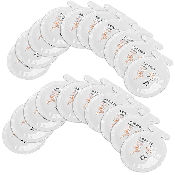 Pack of 20 Sunscreen, SPF46 PA+++ Moisturizing Sunscreen,3ml Face & Body Sunblock, Moisturizing S... | Amazon (US)