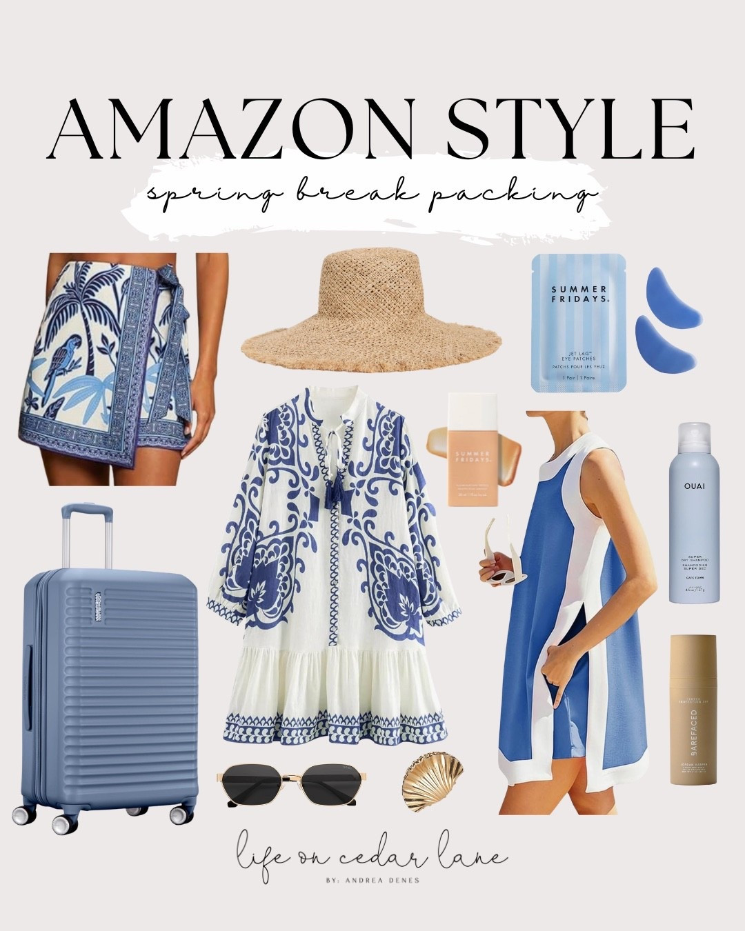 Spring break essentials! From stylish dresses to essential skincare, check out these must-haves from Amazon! #springbreak #amazonstyle

#LTKOver40 #LTKSaleAlert #LTKTravel