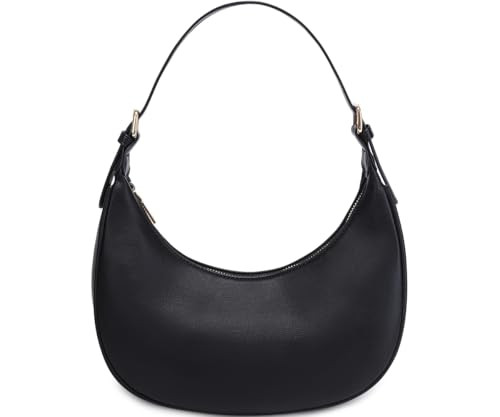SYXLCYGJ Fashion Small Crescent Underarm Shoulder Bag for Women Trendy Purse Hobo Handbags Clutch Crossbody Bag（Black） | Amazon (US)