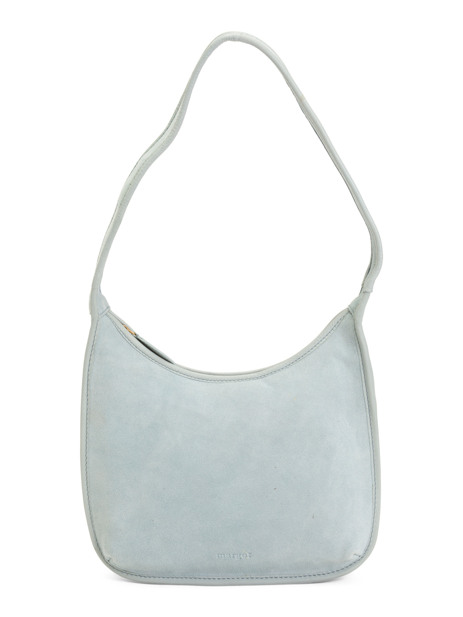 Suede Curved Zip Hobo | TJ Maxx