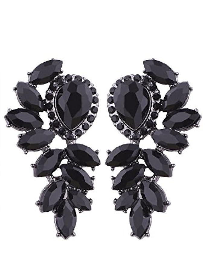 Vijiv Women's 1920s Gatsby Earrings Dangle Deco Jewelry For Party Wedding Prom Dresses | Amazon (US)